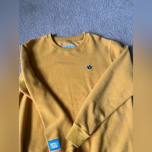 Dutch Bros sweatshirt-mustard yellow color